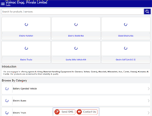 Tablet Screenshot of forkliftspareparts.in